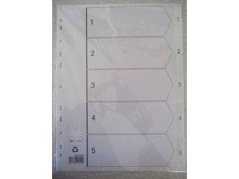 PÄRMREGISTER - Plast 1-5