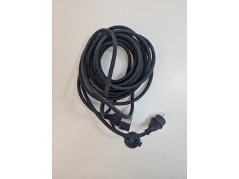 Strömkabel med stickpropp och skarvuttag 10m