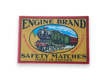 Vintage Engine Brand - Safety Matches Poster