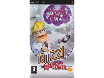 Buzz Brain Bender Playstation Portable PSP Nordic (Komplett, Begagnad)