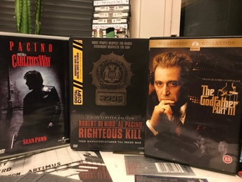 DVD-Filmer: Carlito's Way, Righteous Kill, The Godfather Part III