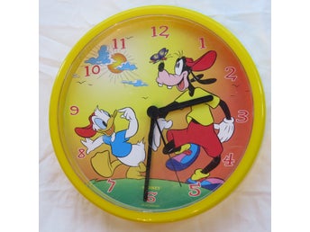 Väggklocka Disney Kalle Anka och Långben