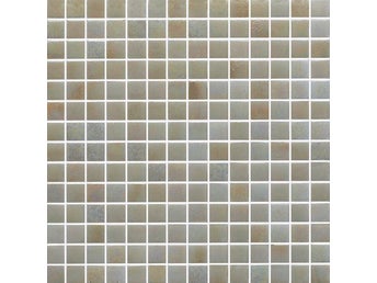 Glasmosaik Amalfi Beige. 33.3 X 33.3 ark & 2.3 X 2.3 styck.