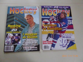2st INSIDE HOCKEY 1995-9 SAKNAR POSTER 1997-1 MED POSTER
