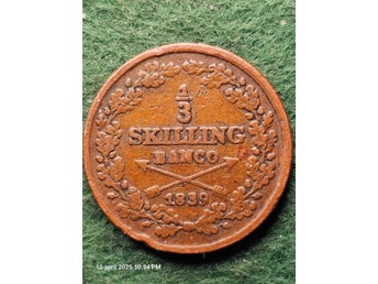 1/3 Skilling Banco 1839
