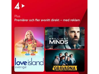 Prova TV4 Play Plus med reklam helt kostnadsfritt i 2 månader