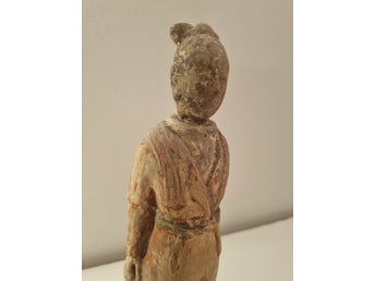 Kinesisk Antik Gravfigur Ming Dynastin Orientalisk Kinesiskt