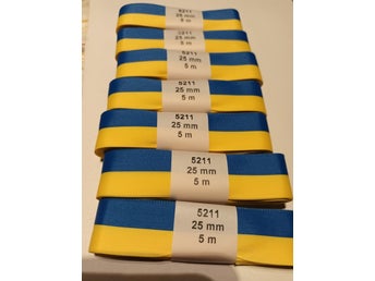 140 meter fint Sverige band 25 mm bred