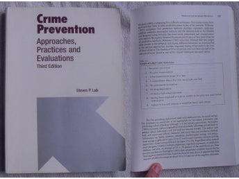 Crime prevention – approaches, practices and evaluations