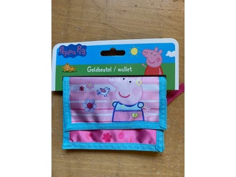 Plånbok PIGP7000 Peppa Pig Greta Gris Wallet Ljusblå/rosa 13x10cm rest 2