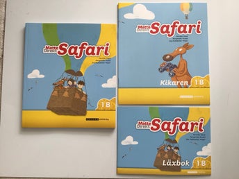 Matte Direkt Safari 1B+Kikaren+Läxbok. Oanvända matteböcker, mattebok åk 1