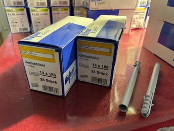 Skruvplugg (id01619-20) Hufner 14x185 2 paket 2x 25 stycken nylonplugg