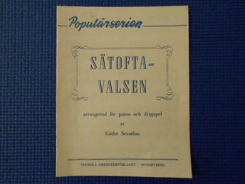 Sältoftavalsen arrangerad för piano och dragspel av Göthe Sesahm