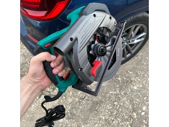 1500W 4700RPM multifunktionell elektrisk minicirkelsåg med laser, med tillbehör