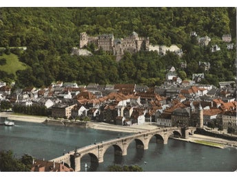 Vykort Heidelberg - Blick vom Philosophenweg