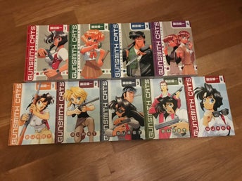 Gunsmith Cats 1-4 & Gunsmith Cats Burst 1-5 - Both Complete - LIKE NEW & NEW