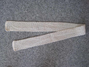 Virkad beige fönsterremsa festremsa löpare