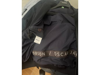 Oscar Jacobson svart jacka, storlek 52
