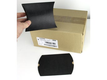 200 st Presentkartong planoval svart 100x120x35 mm för butik Art. 13754