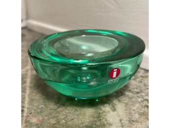 IITTALA LJUSLYKTA grön BALLO desin ANNALEENA HAKATIE Vintage