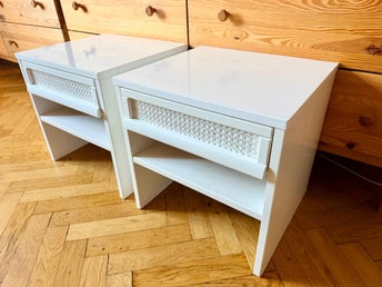 Vintage 2 st sängbord / nattygsbord - 60/70-tal
