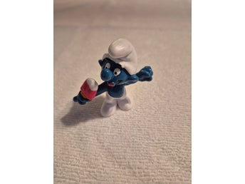 Smurf med glasspinne figur