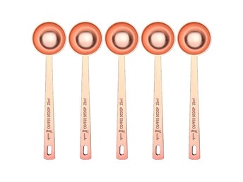 15 ML Roséguld Mätskedar i Rostfritt Stål (Pack-5)