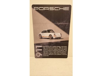 Plåtskylt Porsche 911