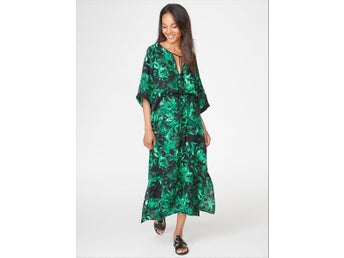 Grön, svart kaftan Lindex.