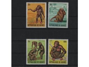 Guinea Rep 1969 Schimpanser djur 4v