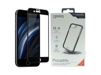 [Paket] iPhone SE/8/7 Gear4 Piccadilly Skal + 9H Skärmskydd