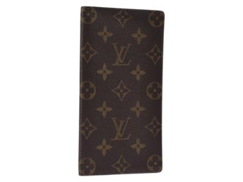 LOUIS VUITTON Monogram Porte Cartes Credit Billfold Wallet M60825 LV Autentisk