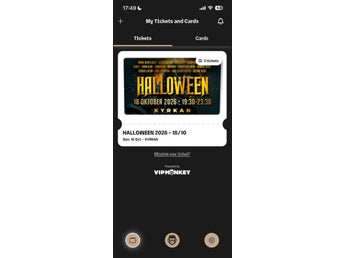 3 Biljetter till Halloween-festen 18 oktober (gymnasiet)