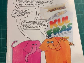 Retro-annons ”KulFras – en riktig djungelfrukost” från 1977