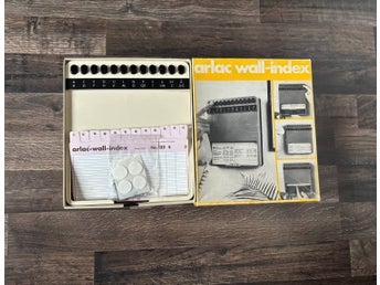 Arlac Wall-Index – retro telefonregister i originalkartong