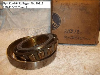 Nytt Koniskt Rullager. Nr. 30212 ( 60-110-23,7 mm )