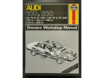 Audi 100 & 200 1982-1987 Haynes Reparationshandbok, Gör det själv handbok.