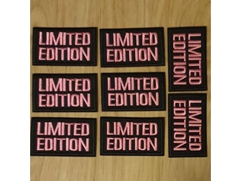8 st Limited Edition Tygmärken