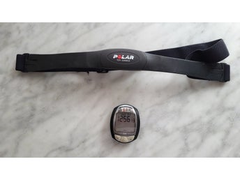 Polar T31-Coded pulsbä och Polar CS100 cykeldator