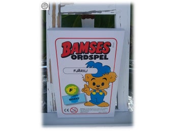 Bamse ordspel 2-4 spelare brickor ämnen bokstavsbrickor Helt nytt
