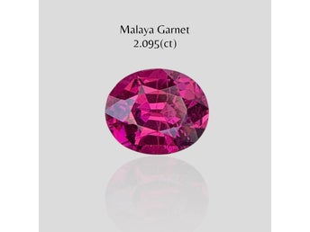 AAA QUALITY 2.095 Ct Natural Malaya Garnet Beautiful Purple Precision Cut