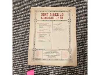 Noter Jean Sibelius Kompositionen