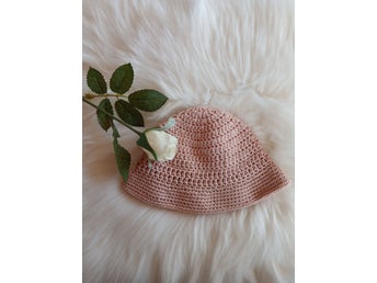 Ljusrosa solhatt