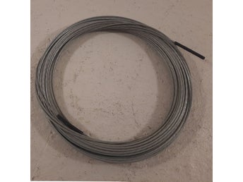 Stålwire ca 40m, diameter ca 4mm, förzinkad