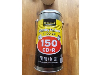 RETRO Intenso Gigabyte Box 150 CD-R 700 MB aluminiumlåda