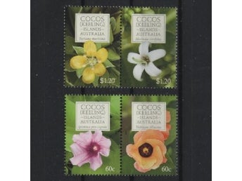 Cocos (Keeling) Islands (Australien) 2010 Blommor växter 4v i 2 par