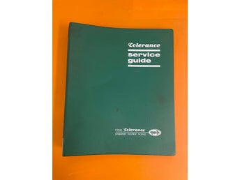 Firma Tolerance service guide 1987 1988