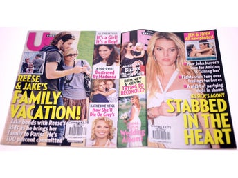 US Weekly Magazine Bundle: Two magazines included May/July 2008-Weight 312g