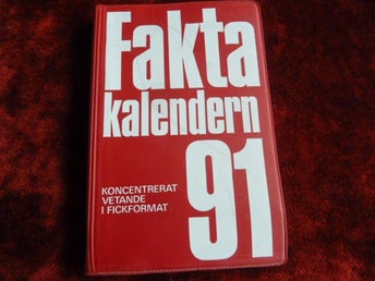 FAKTA KALENDERN '91, BOK, BÖCKER