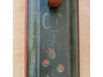 Handmålad mangelbräda 1772